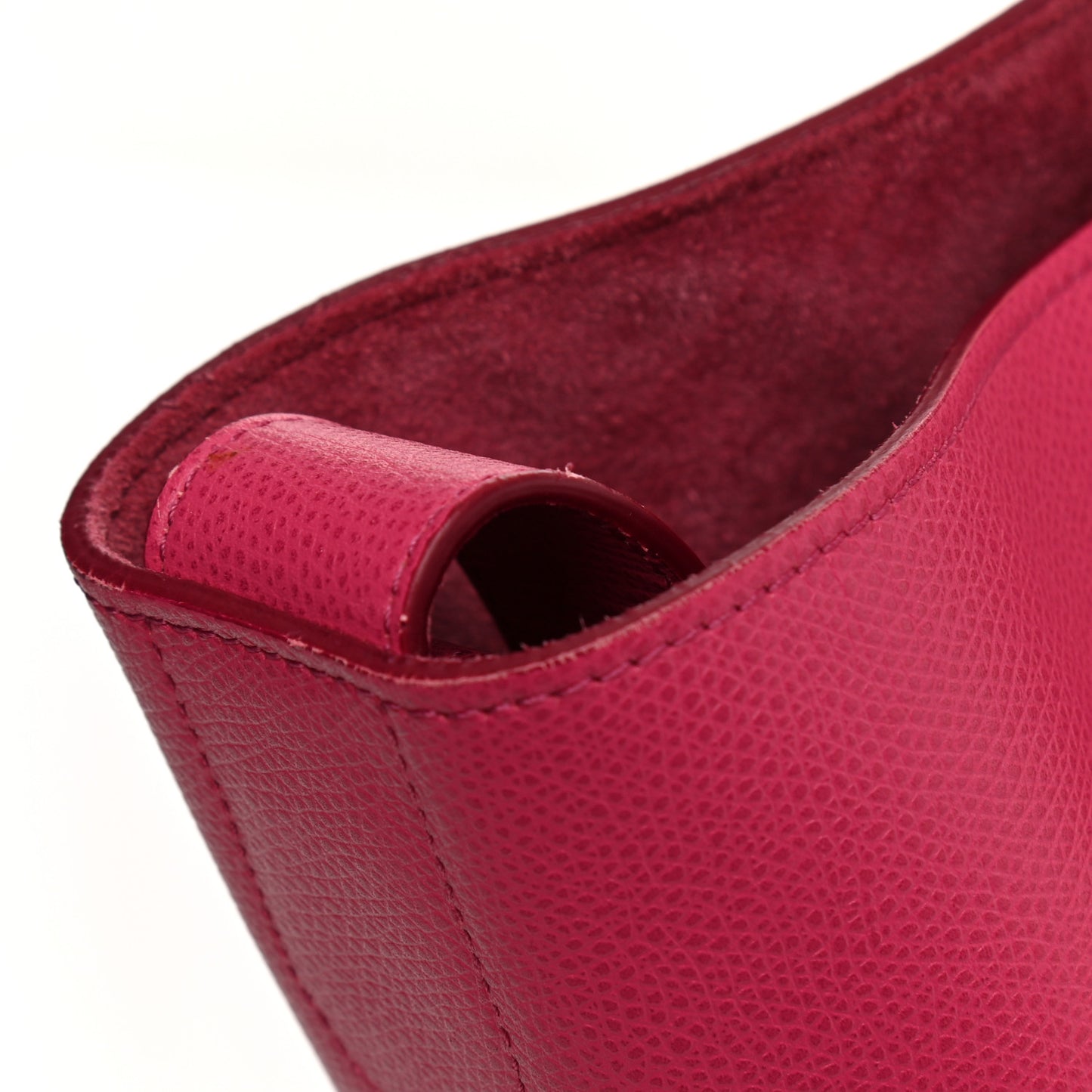 Grained Calfskin Medium Phantom Luggage Fuchsia
