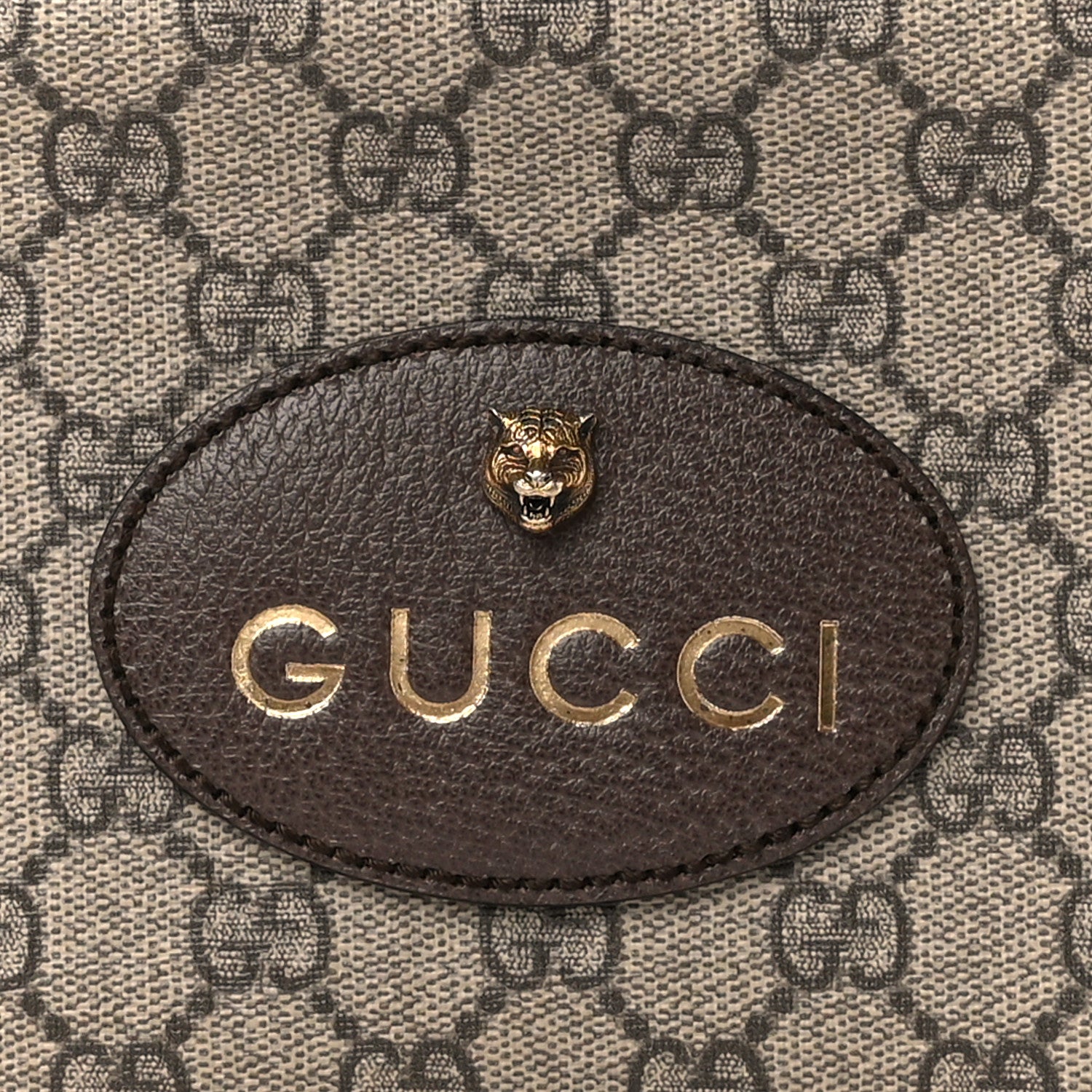 Gucci GG Supreme Monogram Web Neo Vintage Shoulder Bag Beige New Acero Crop 9 of 11