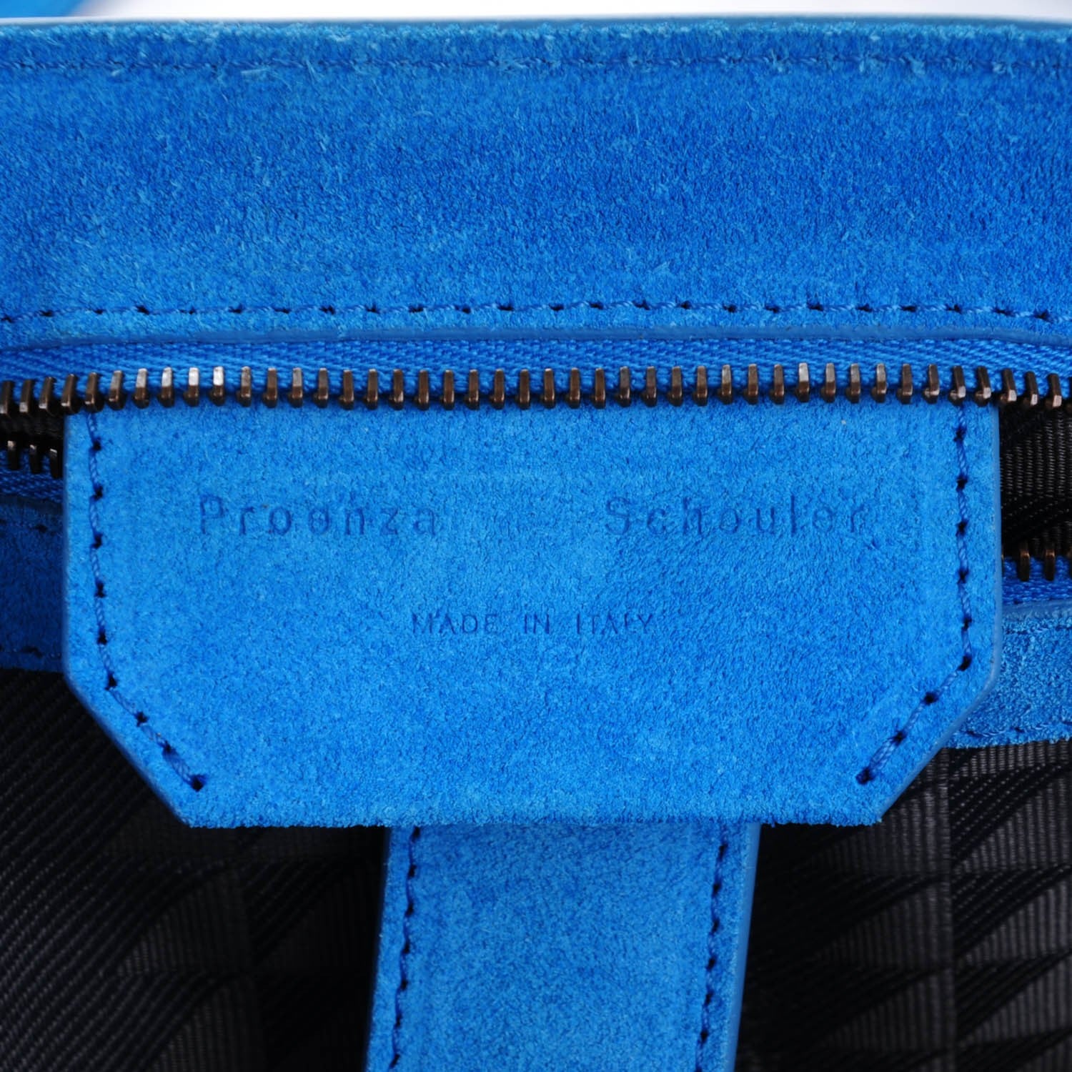 Proenza Schouler Suede Medium PS1 Satchel Rip Tide 6 of 7