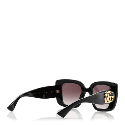 Gucci Acetate Square GG Marmont Logo Sunglasses GG1975S Black 4 of 7