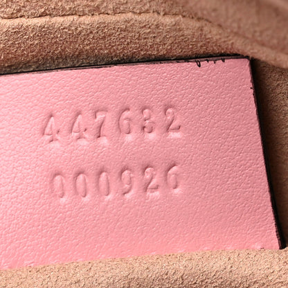 Gucci Calfskin Matelasse Small GG Marmont Chain Shoulder Bag Wild Rose 7 of 10