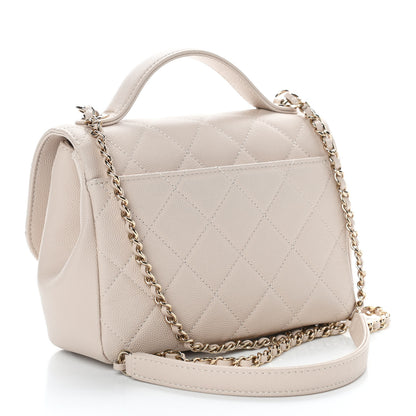 Chanel Caviar Quilted Small Business Affinity Flap Beige 2 of 8