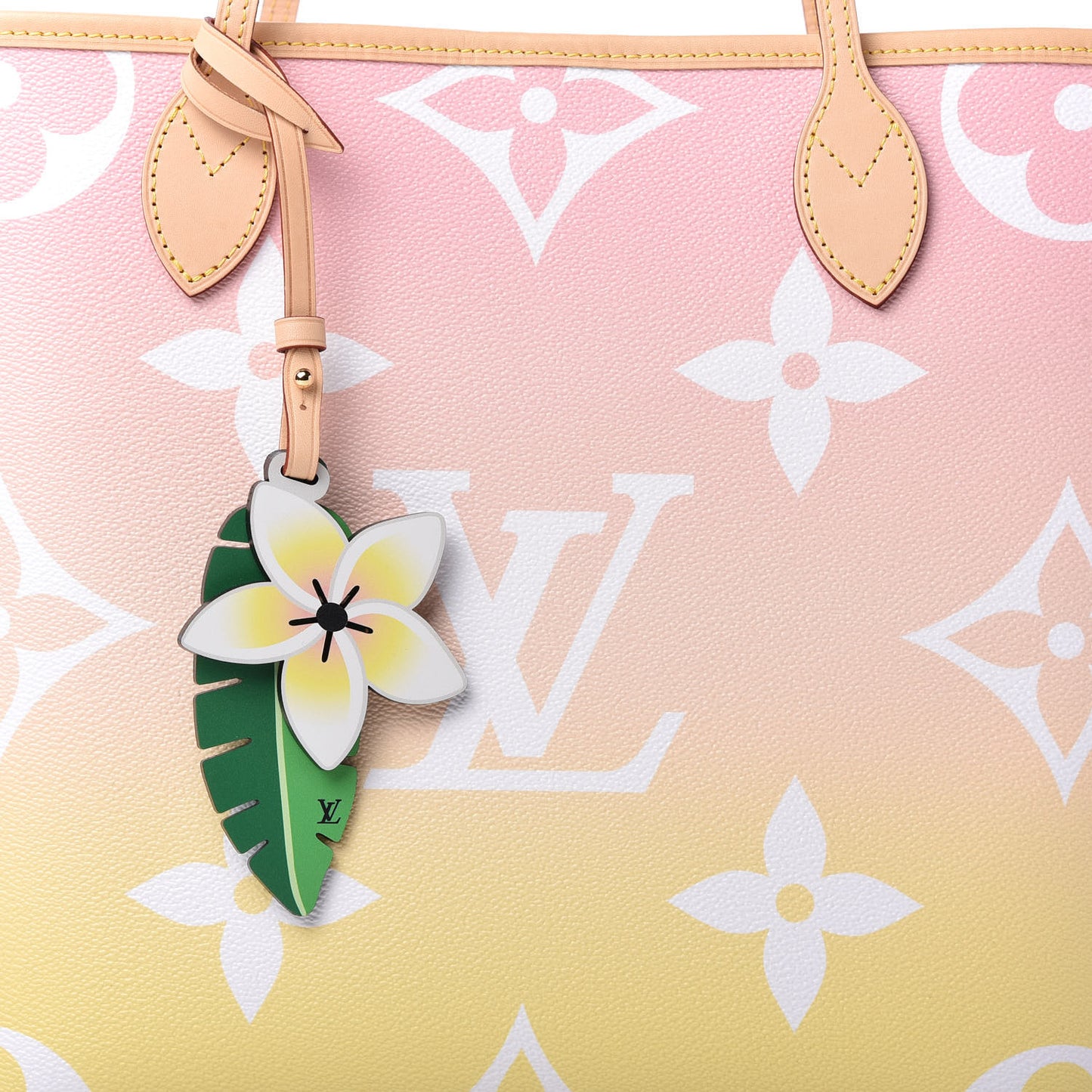 Monogram Giant By The Pool Neverfull MM Light Pink