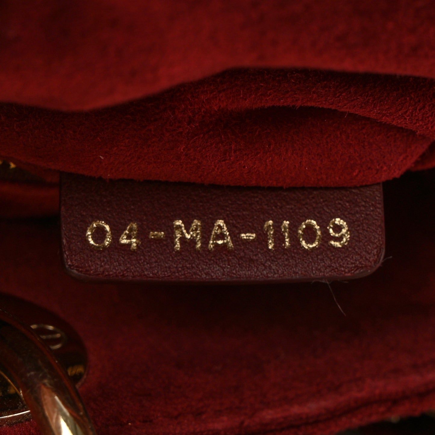 Velvet Mini Lady Dior Red