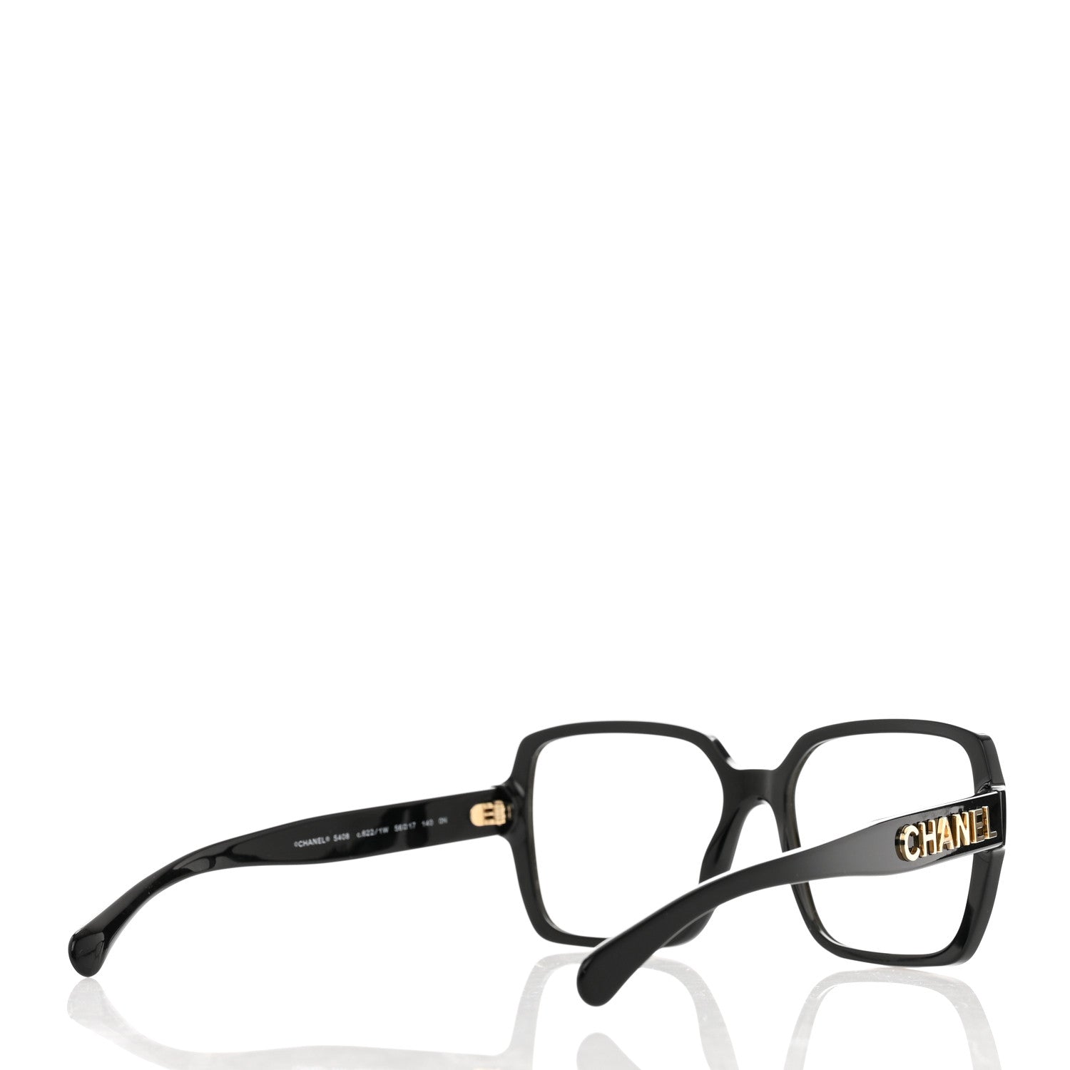 Chanel Acetate Square Eyeglasses 5408 Black 4 of 7