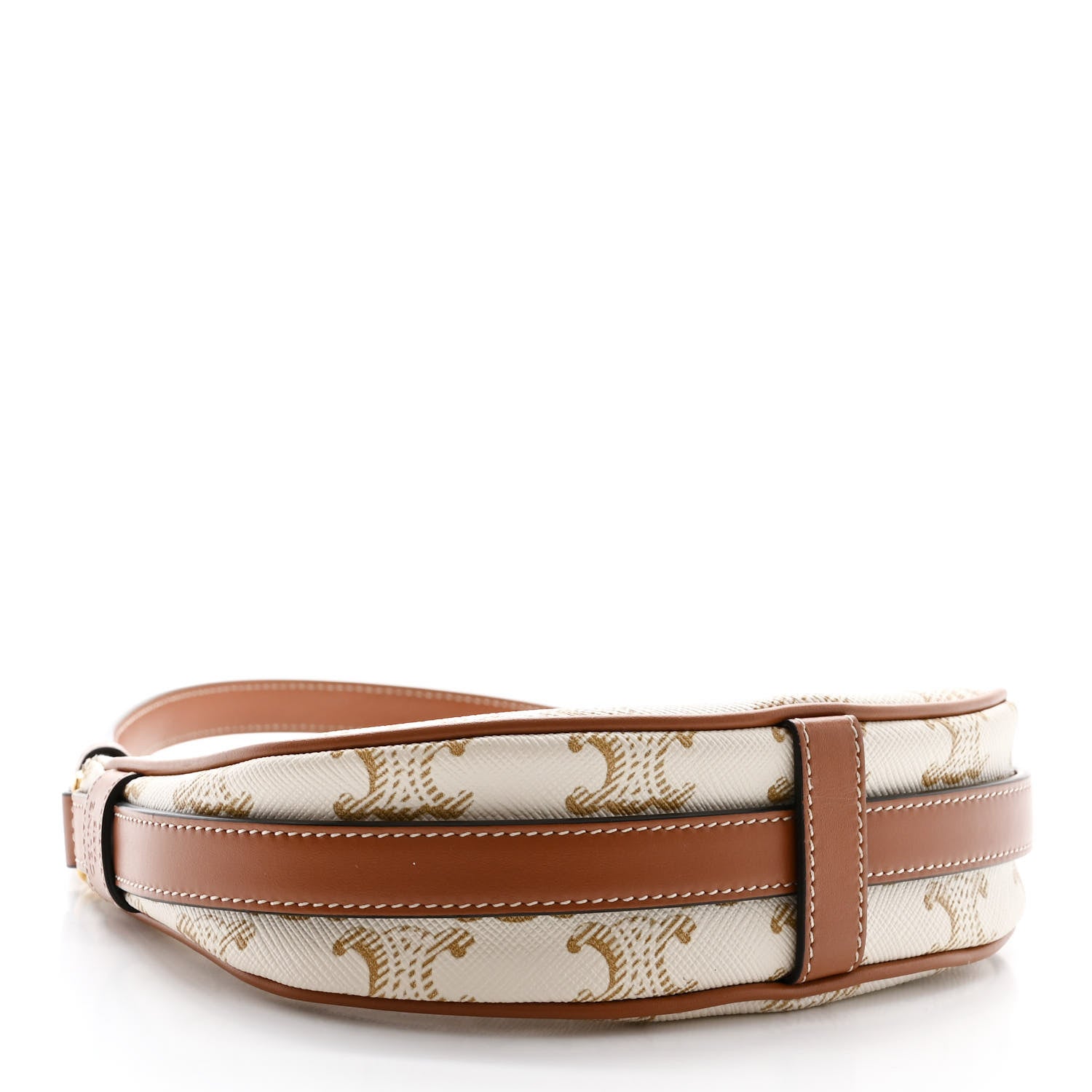 Celine Canvas Calfskin Mini Ava Triomphe Shoulder Bag White 4 of 11