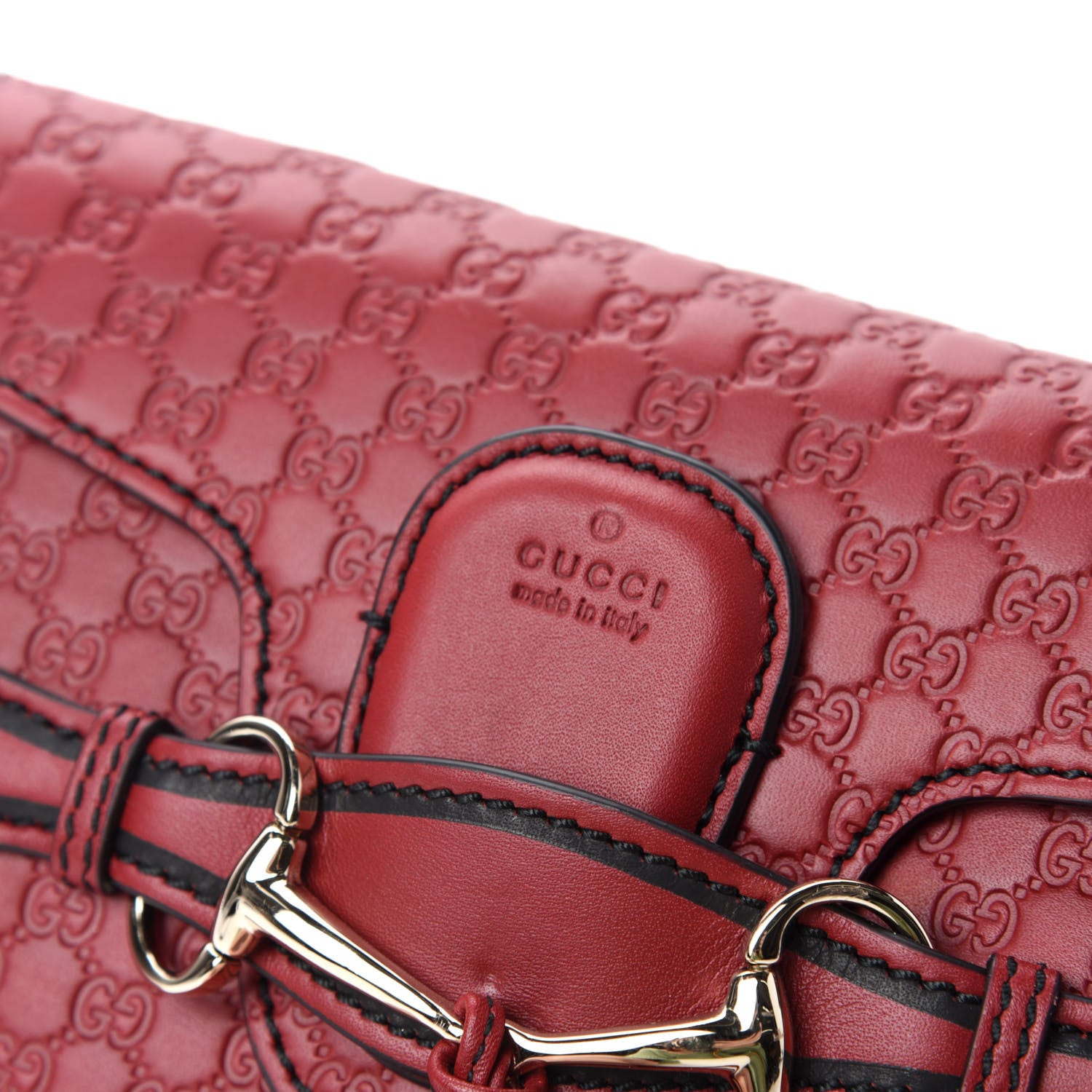 Gucci Soft Microguccissima Mini Emily Chain Shoulder Bag Rosso 10 of 14