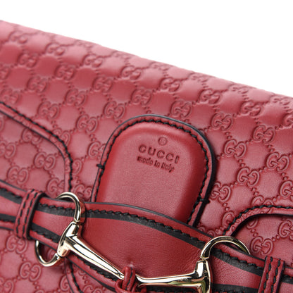 Gucci Soft Microguccissima Mini Emily Chain Shoulder Bag Rosso 10 of 14