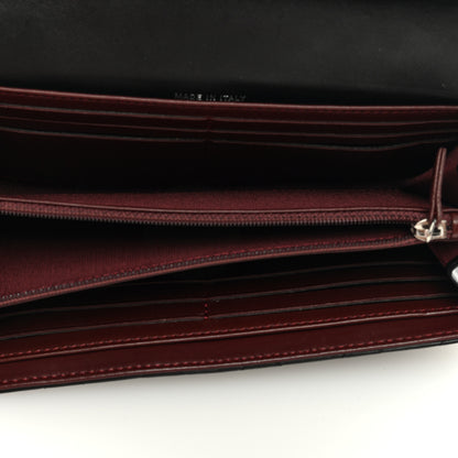 Chanel Lambskin Quilted Large Gusset Flap Wallet Black 5 of 8