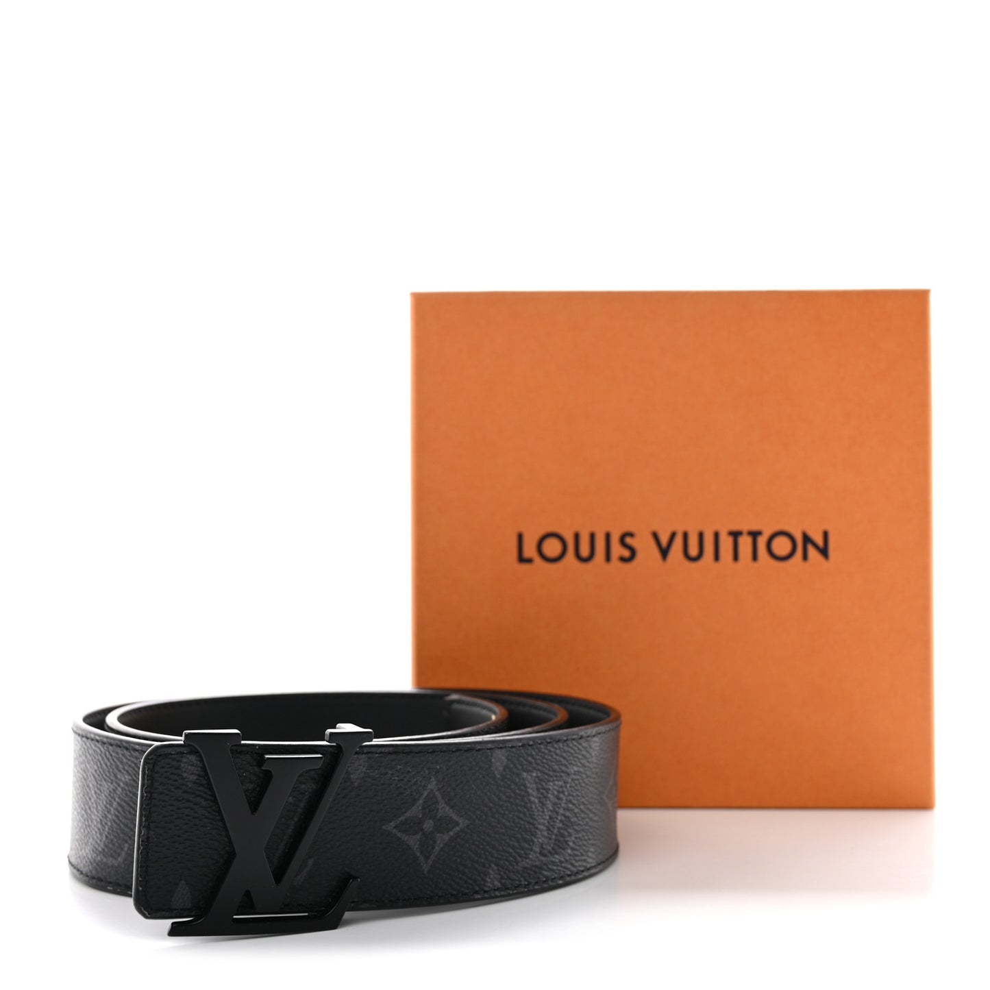 Monogram Eclipse Taigarama 40mm LV Initiales Reversible Belt 90 36 Black