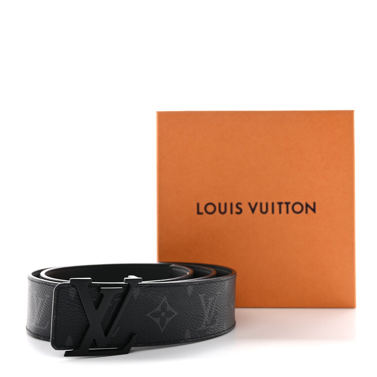 Louis Vuitton Monogram Eclipse Taigarama 40mm LV Initiales Reversible Belt 90 36 Black 8 of 8