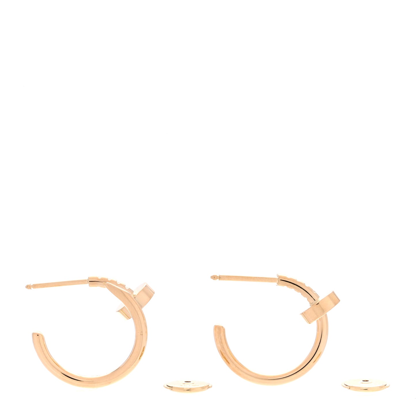 18K Yellow Gold Juste Un Clou Hoop Earrings