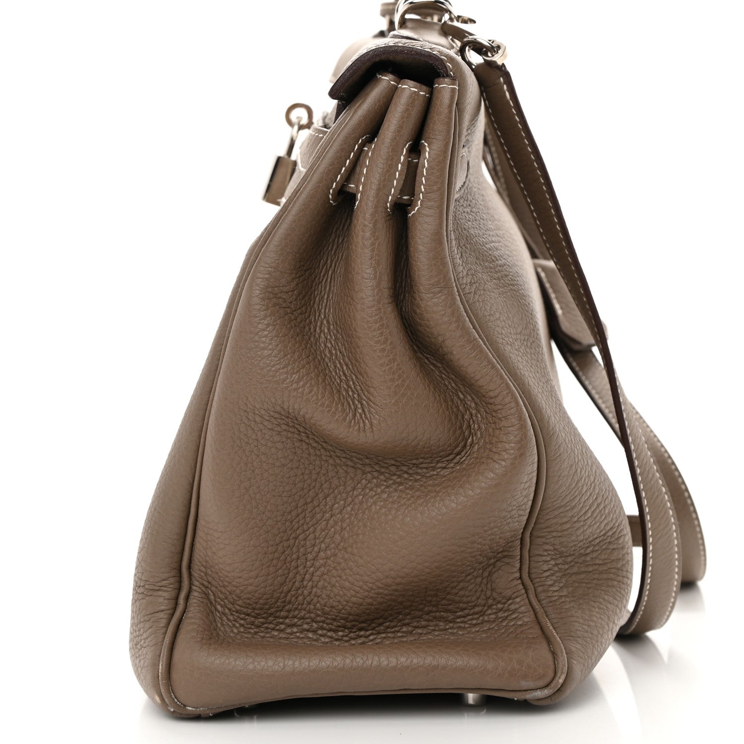 Hermes Taurillon Clemence Kelly Retourne 35 Etoupe 17 of 20