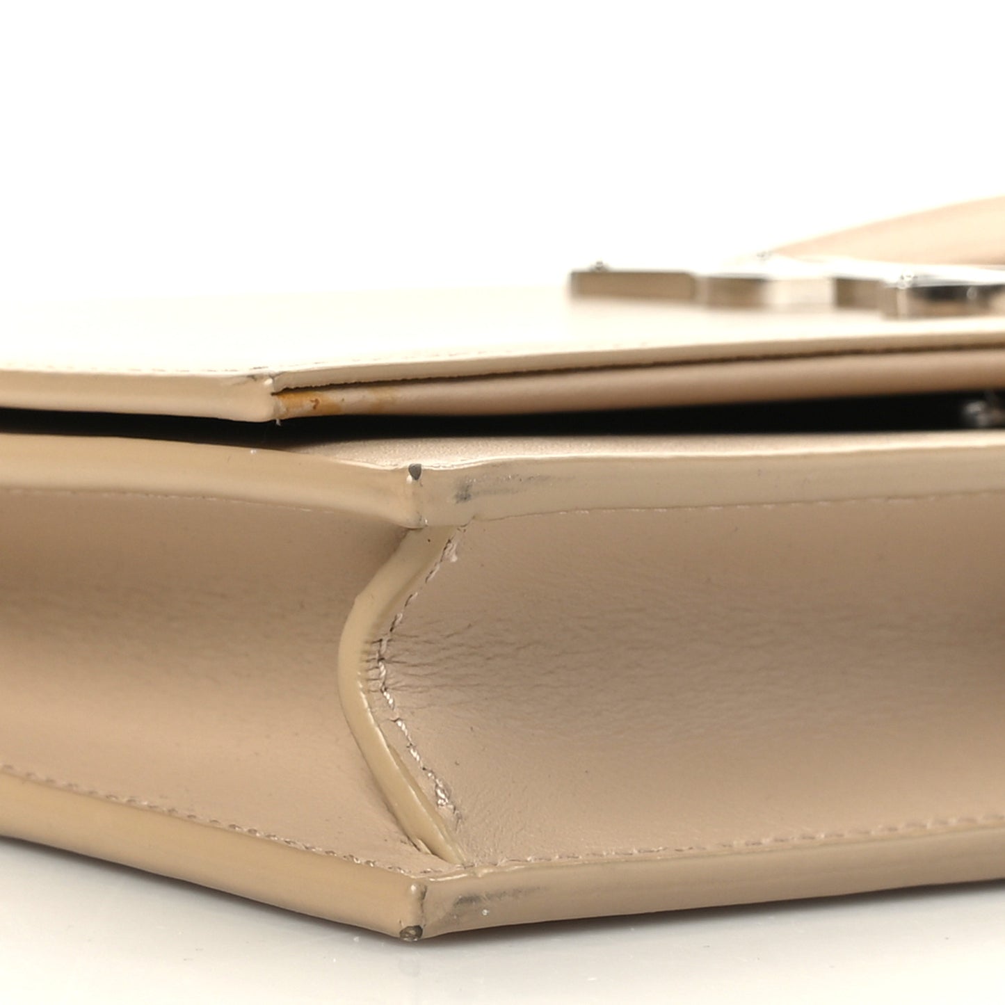 Smooth Calfskin Classic Monogram Kate Tassel Chain Wallet Nude Powder