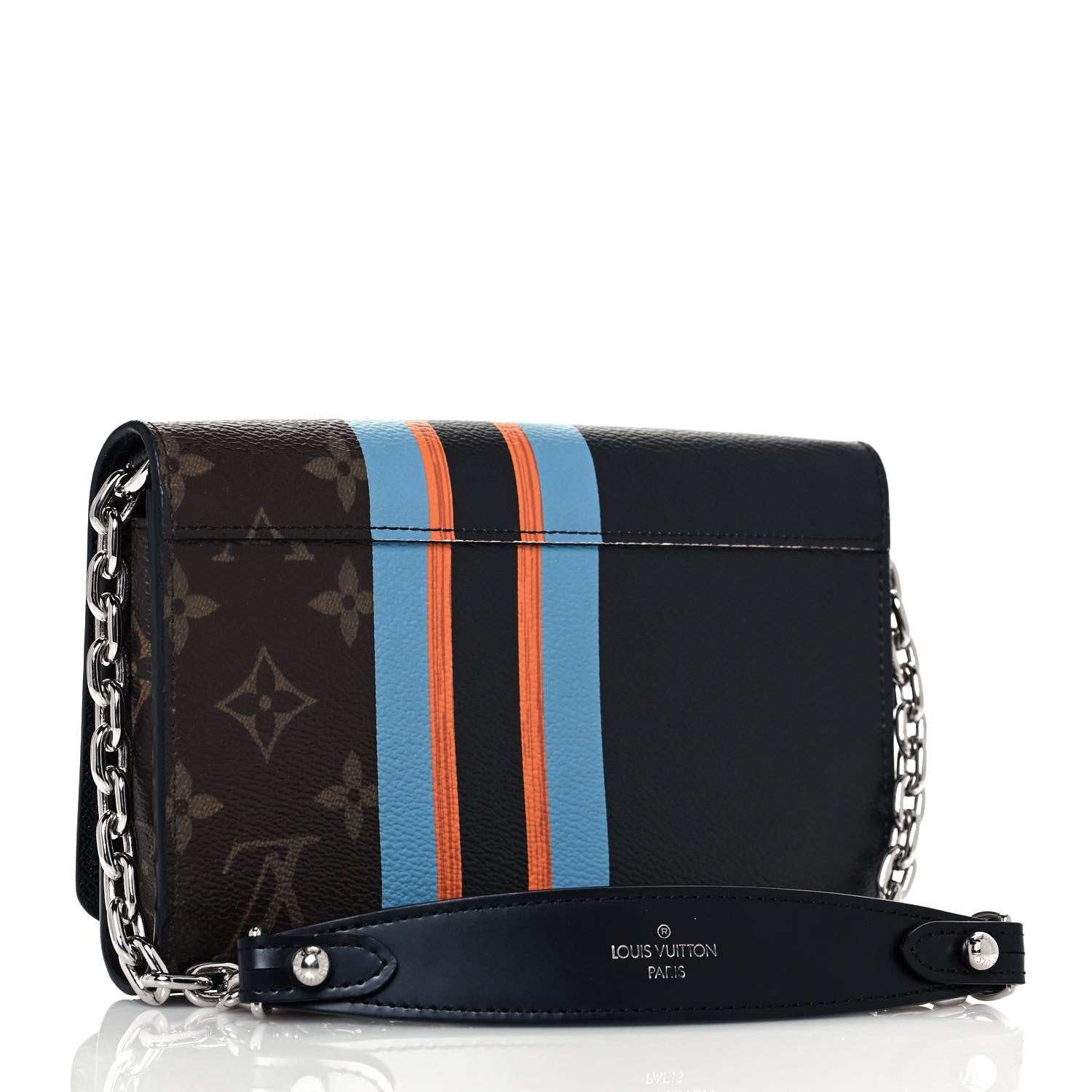 Louis Vuitton Monogram Stripe Twist Chain Wallet 3 of 13