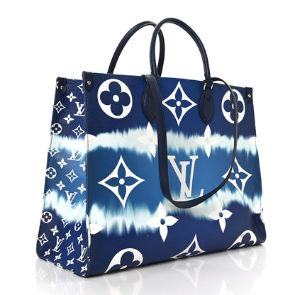 Louis Vuitton Monogram Escale Onthego GM Blue 3 of 8