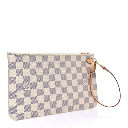Louis Vuitton Damier Azur Neverfull MM GM Pochette 3 of 7