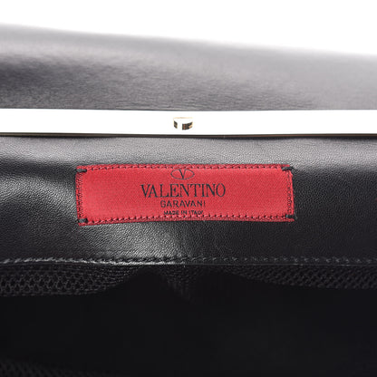 Valentino Garavani Lambskin Lace Large Girello Flap Black 6 of 9
