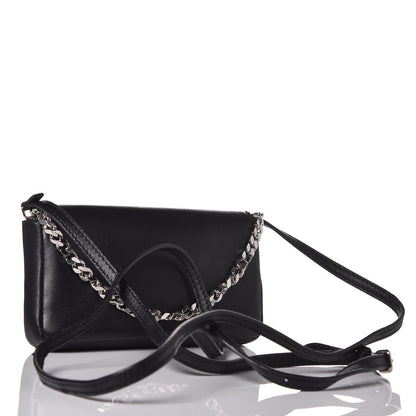 Fendi Nappa Rabbit Fox Fur Micro Buggie Baguette Black 3 of 13