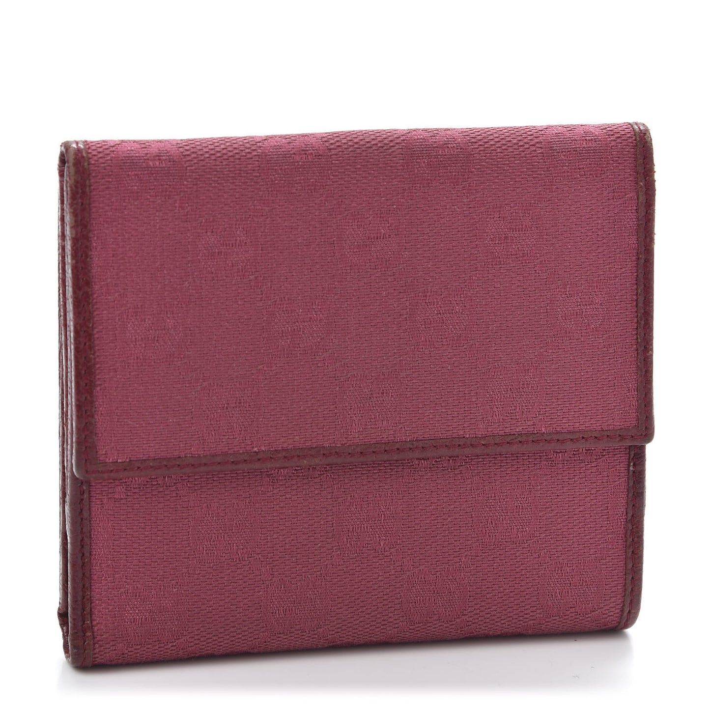Monogram Horsebit Compact Wallet Bordeaux