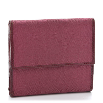 Gucci Monogram Horsebit Compact Wallet Bordeaux 2 of 8