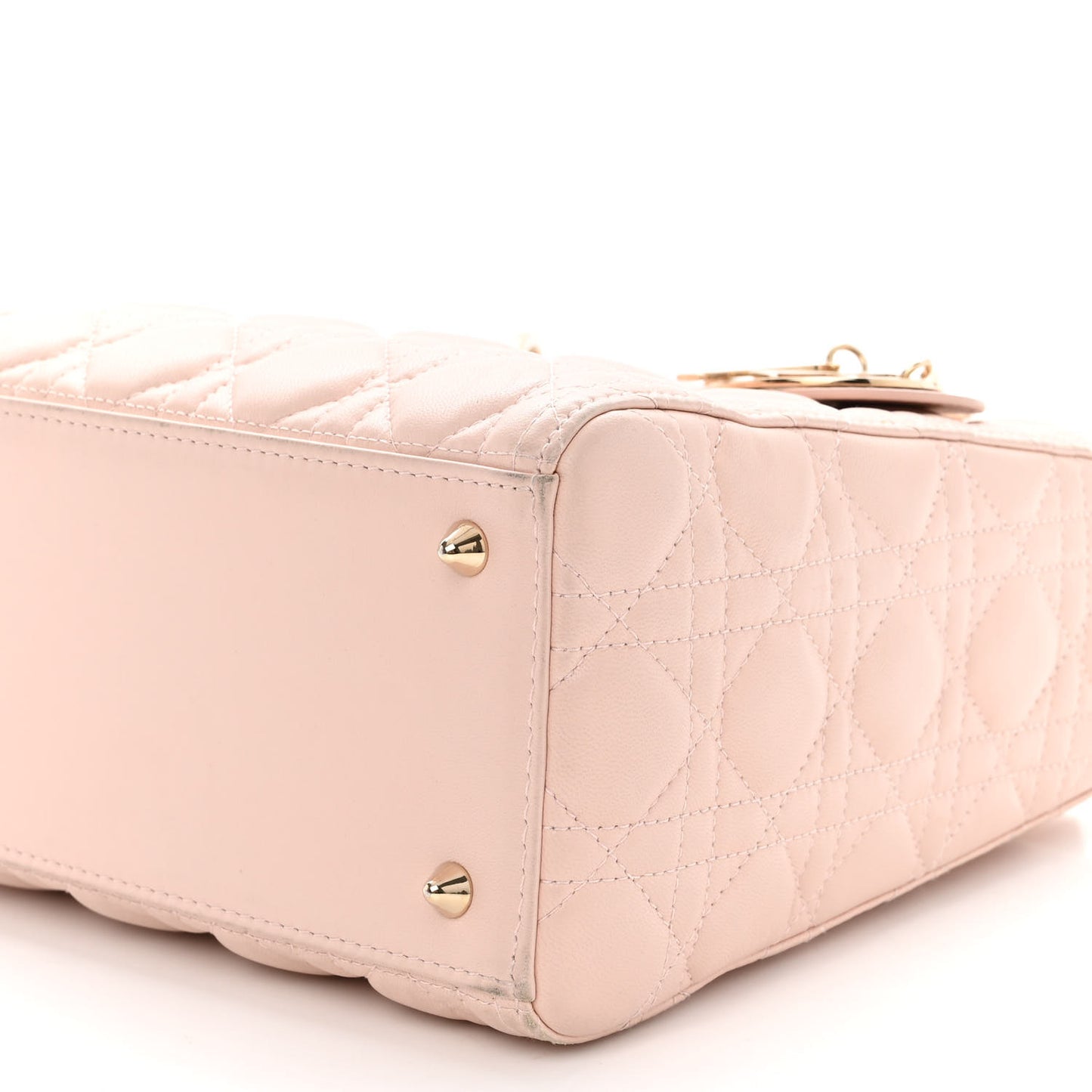 Lambskin Cannage Medium Lady Dior Light Pink
