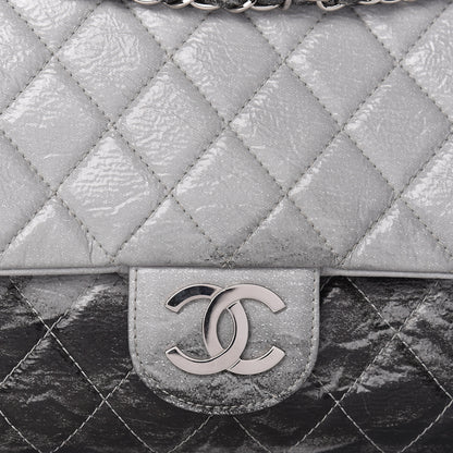 Chanel Vinyl Quilted Jumbo Melrose Degrade Flap Black 14 of 14
