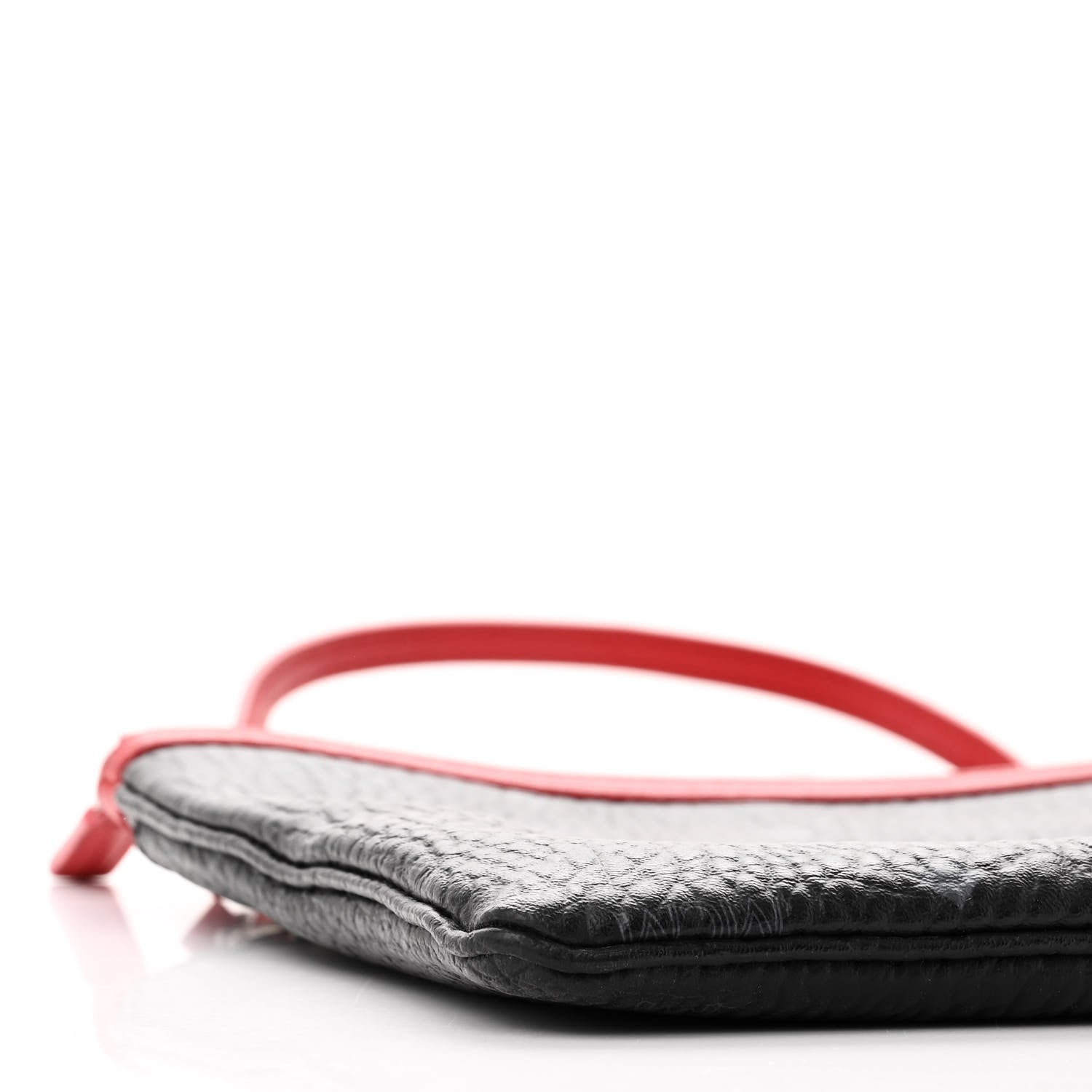 MCM Visetos Crossbody Pouch Black Red 7 of 8