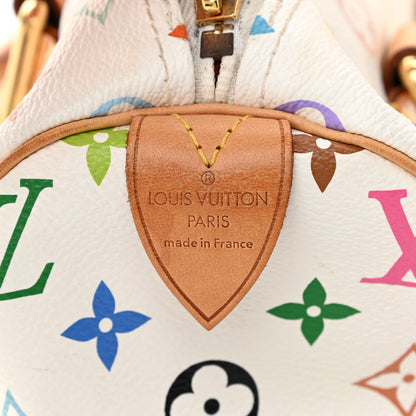 Louis Vuitton Monogram Multicolor Speedy 30 White 6 of 9