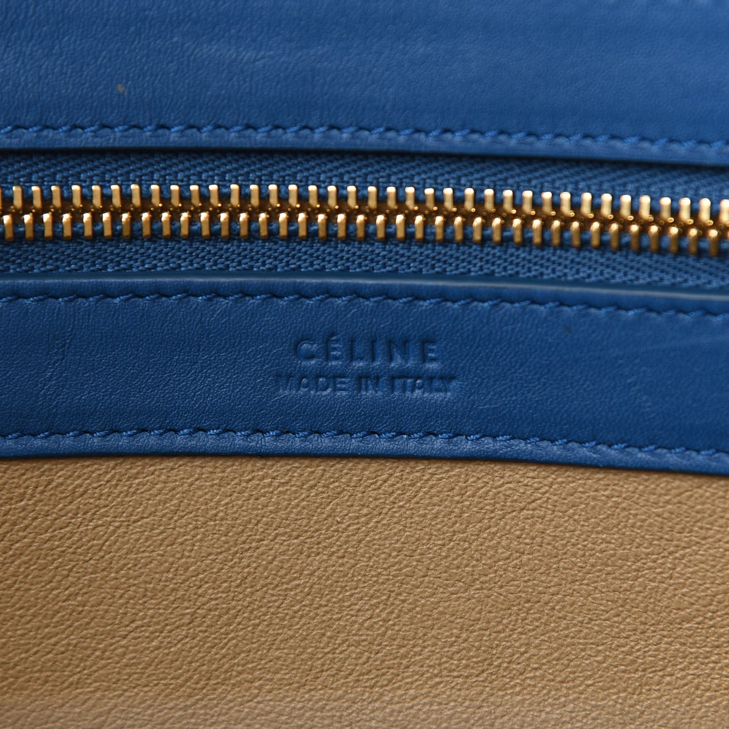 Soft Calfskin Small Belt Cabas Sea