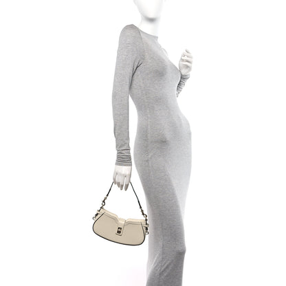 Gucci Calfskin Mini Moon Side Shoulder Bag Ivory 2 of 10