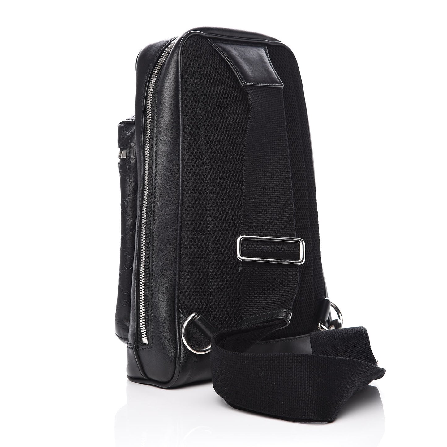 Guccissima Sling Backpack Black