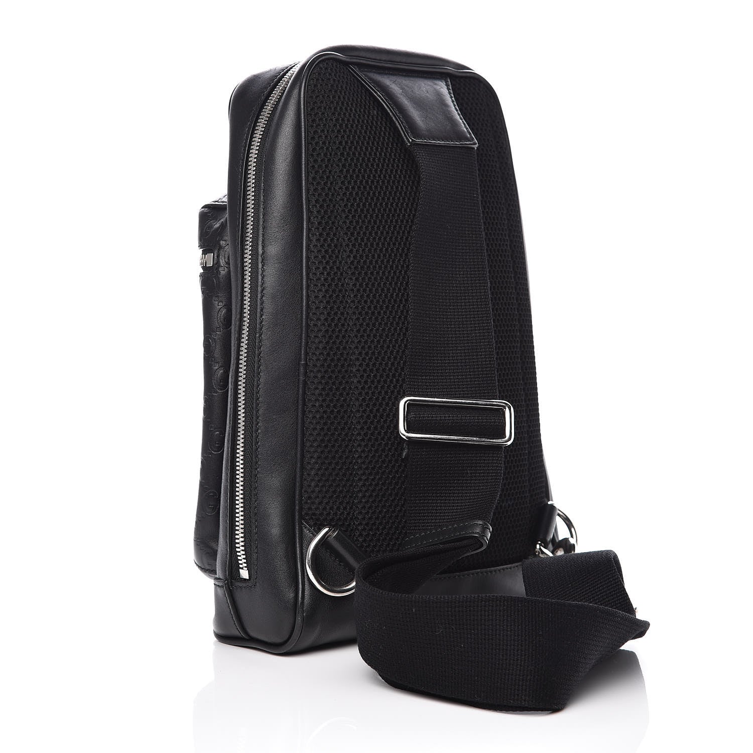 Gucci Guccissima Sling Backpack Black 3 of 13