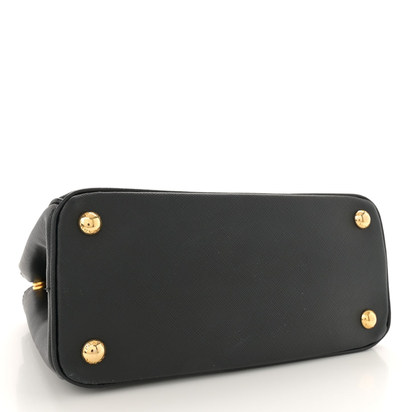 Saffiano Lux Small Galleria Double Zip Tote Black