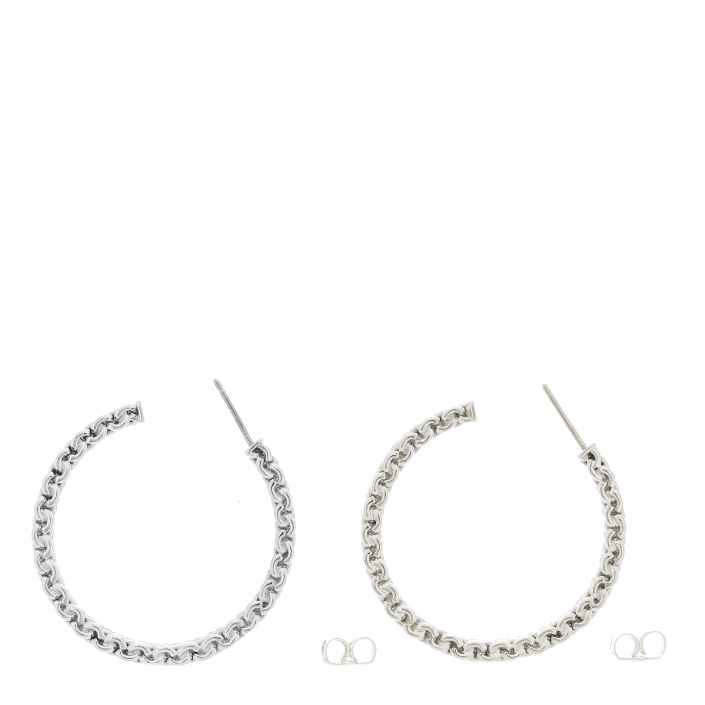 Sterling Silver Narrow Somerset Hoop Earrings