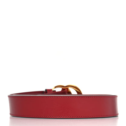 Gucci Plutone Calfskin Double G 30mm Belt 90 36 Rosso 2 of 5