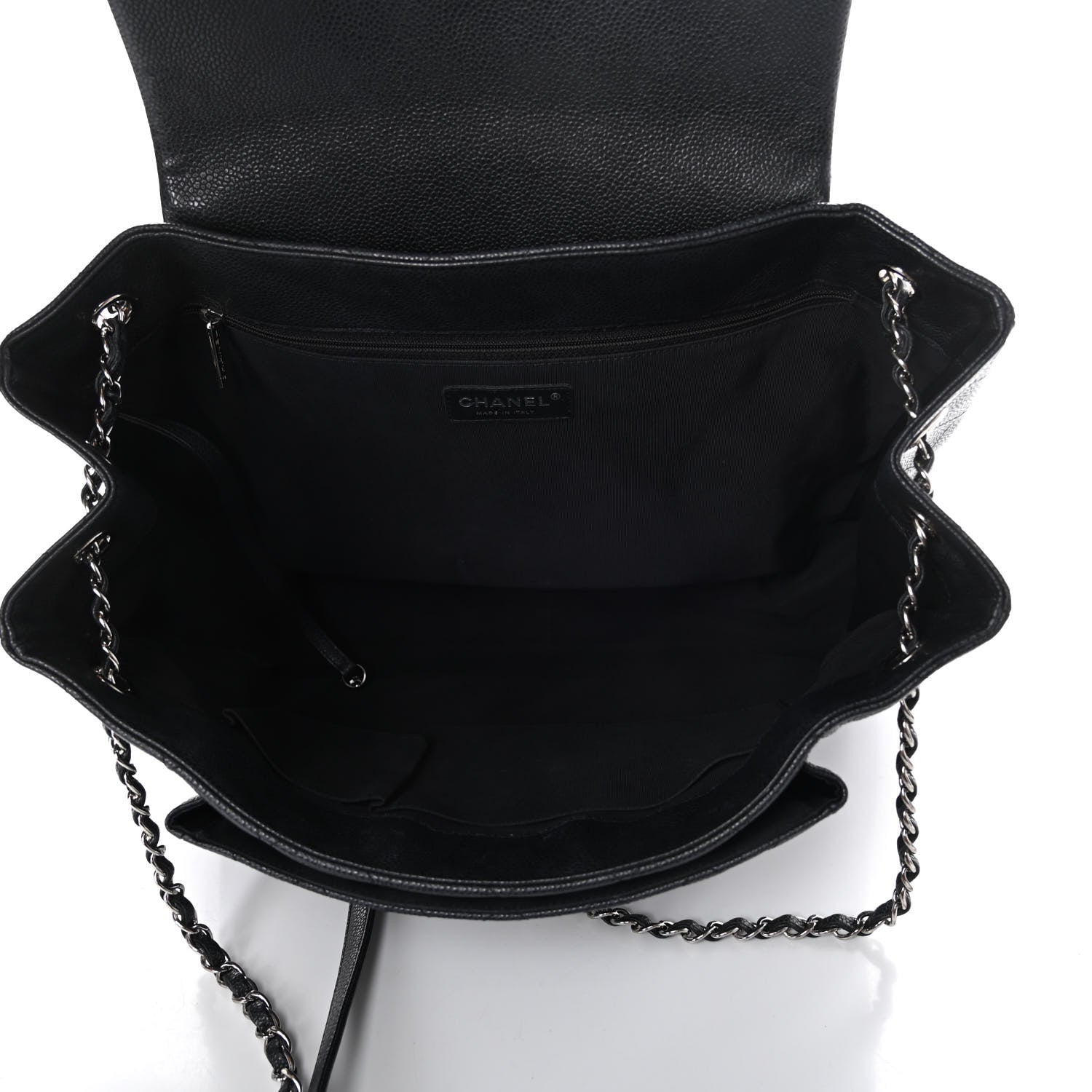Chanel Caviar Quilted Flap Tote Dark Grey 5 of 9