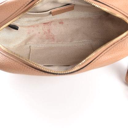 Gucci Pebbled Calfskin Small Soho Disco Bag Camelia 5 of 7