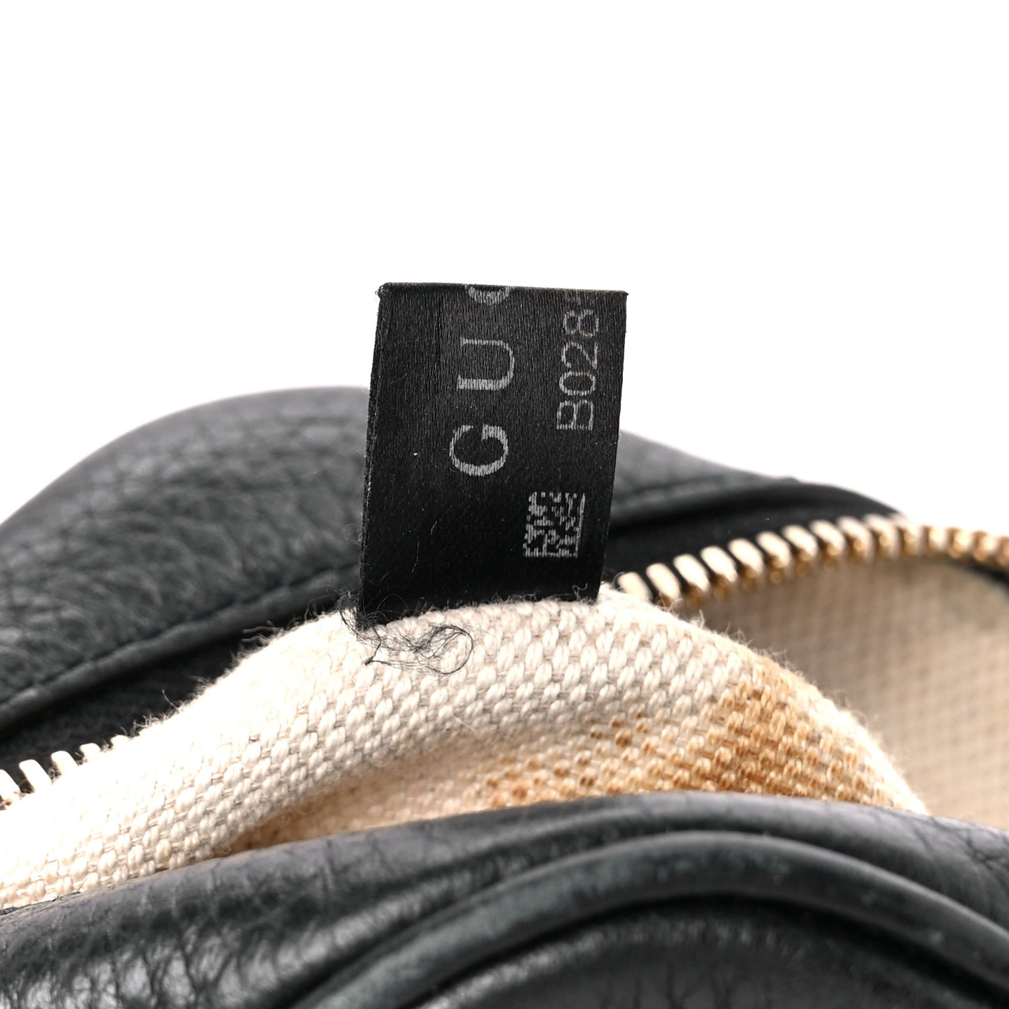 Pebbled Calfskin Small Soho Disco Bag Black