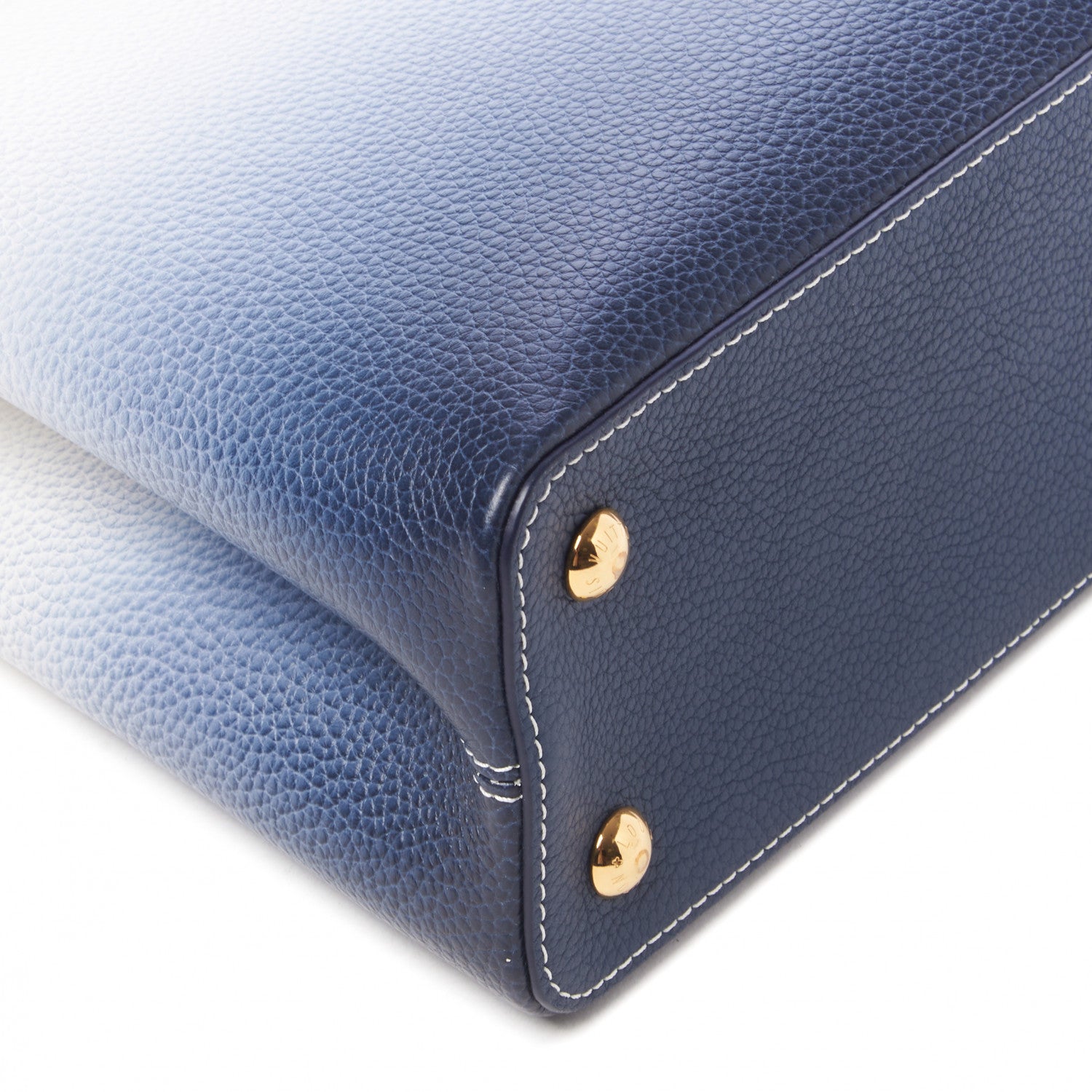 Louis Vuitton Taurillon Capucines PM Blue Marine 6 of 8