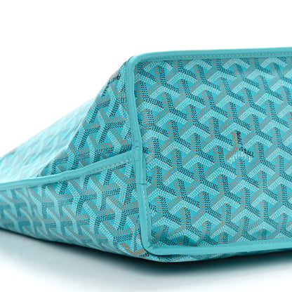 Goyard Goyardine Embroidered Flamingo Reversible Anjou PM Sky Blue 11 of 12