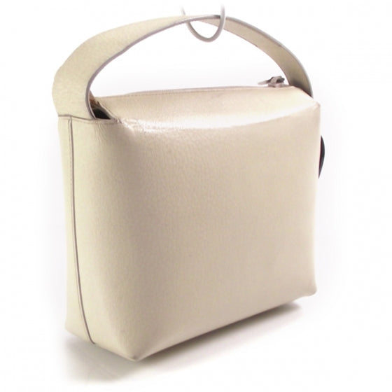 Leather Wood Accent Handbag