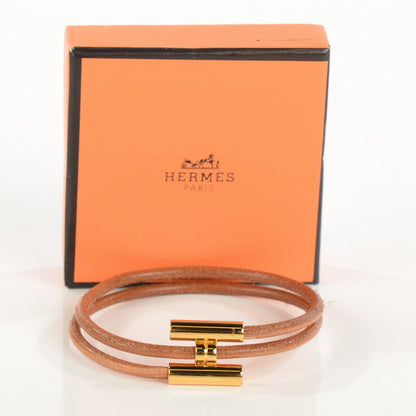 Hermes Natural Double Wrap Cord Tournis Bracelet 5 of 8