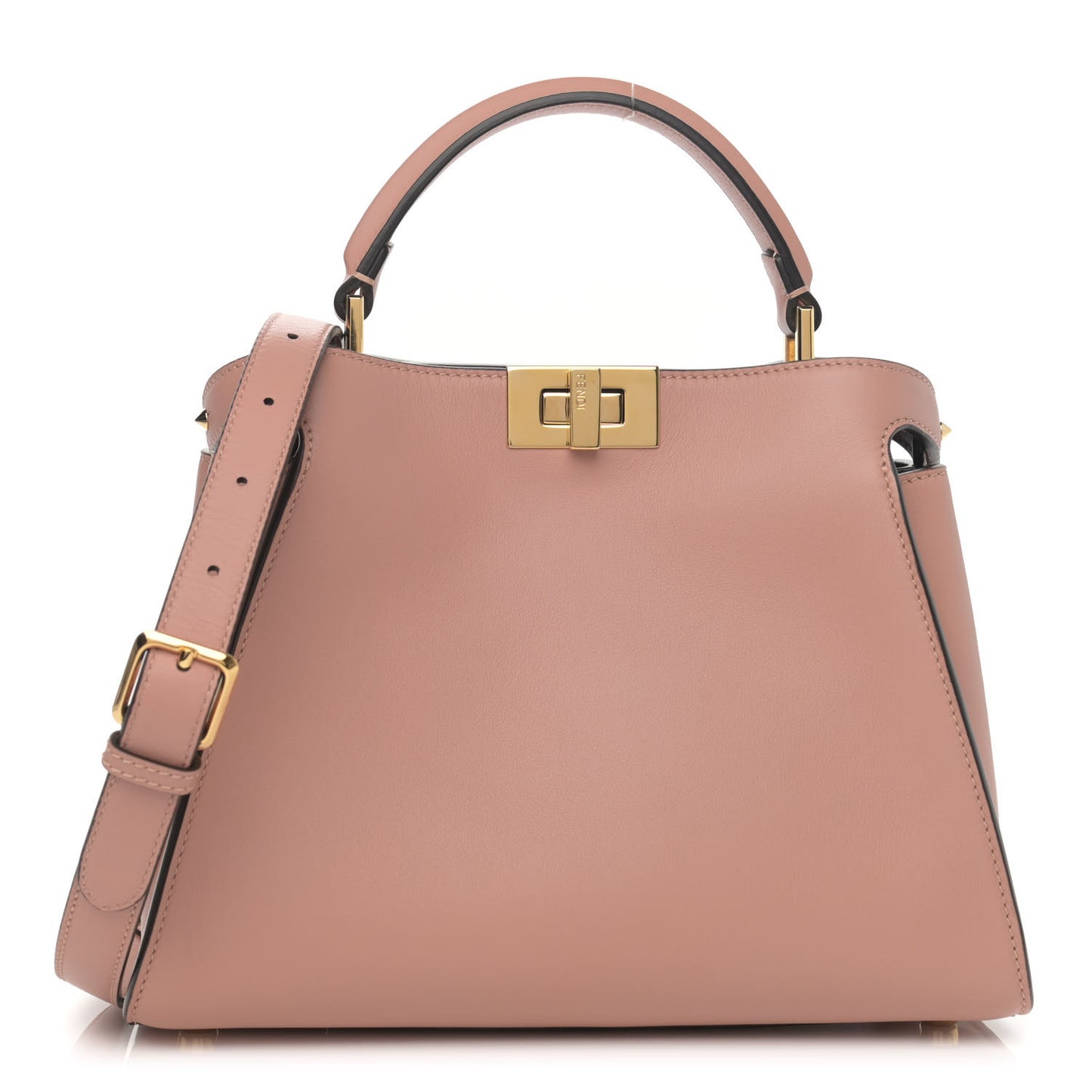 Vitello Tahiti Burro Medium Peekaboo Iconic Essentially Satchel Rosa Burbon Maya