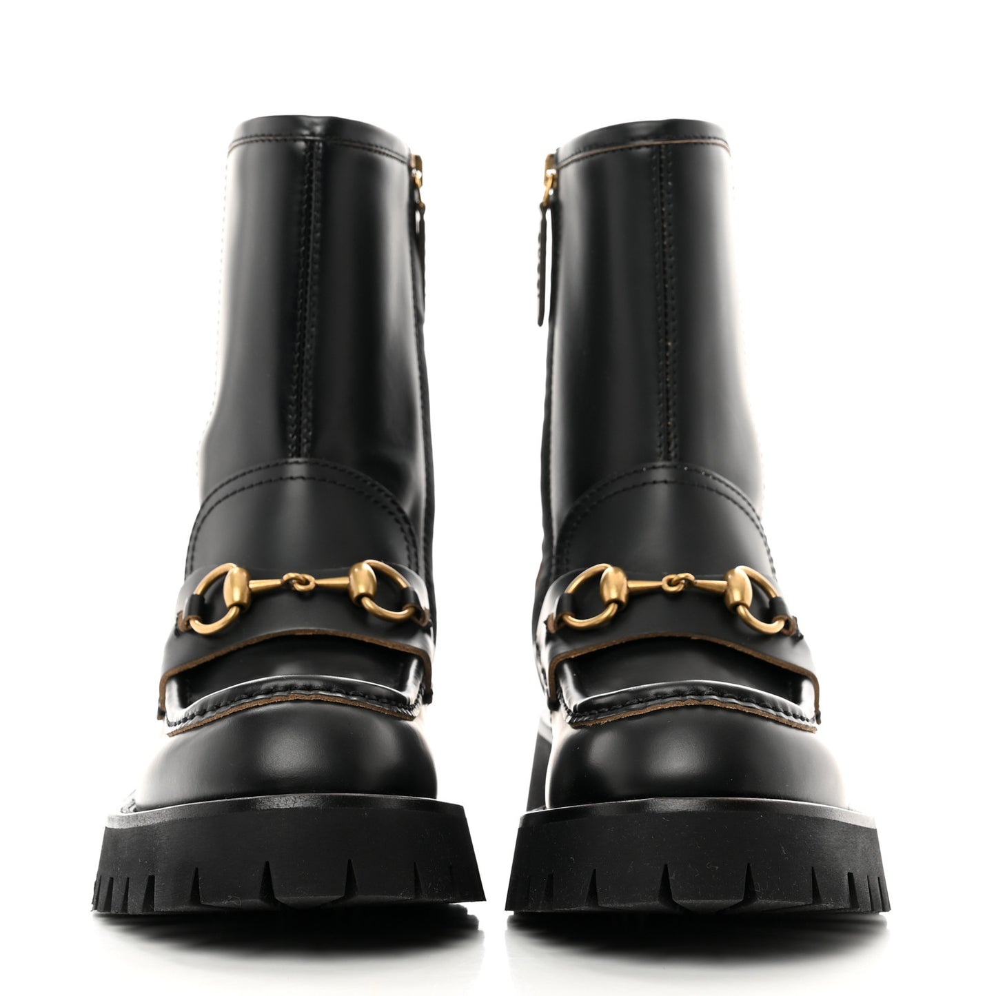 Cordovan Lux Womens Harald Horsebit 25mm Platform Boots 36 Black