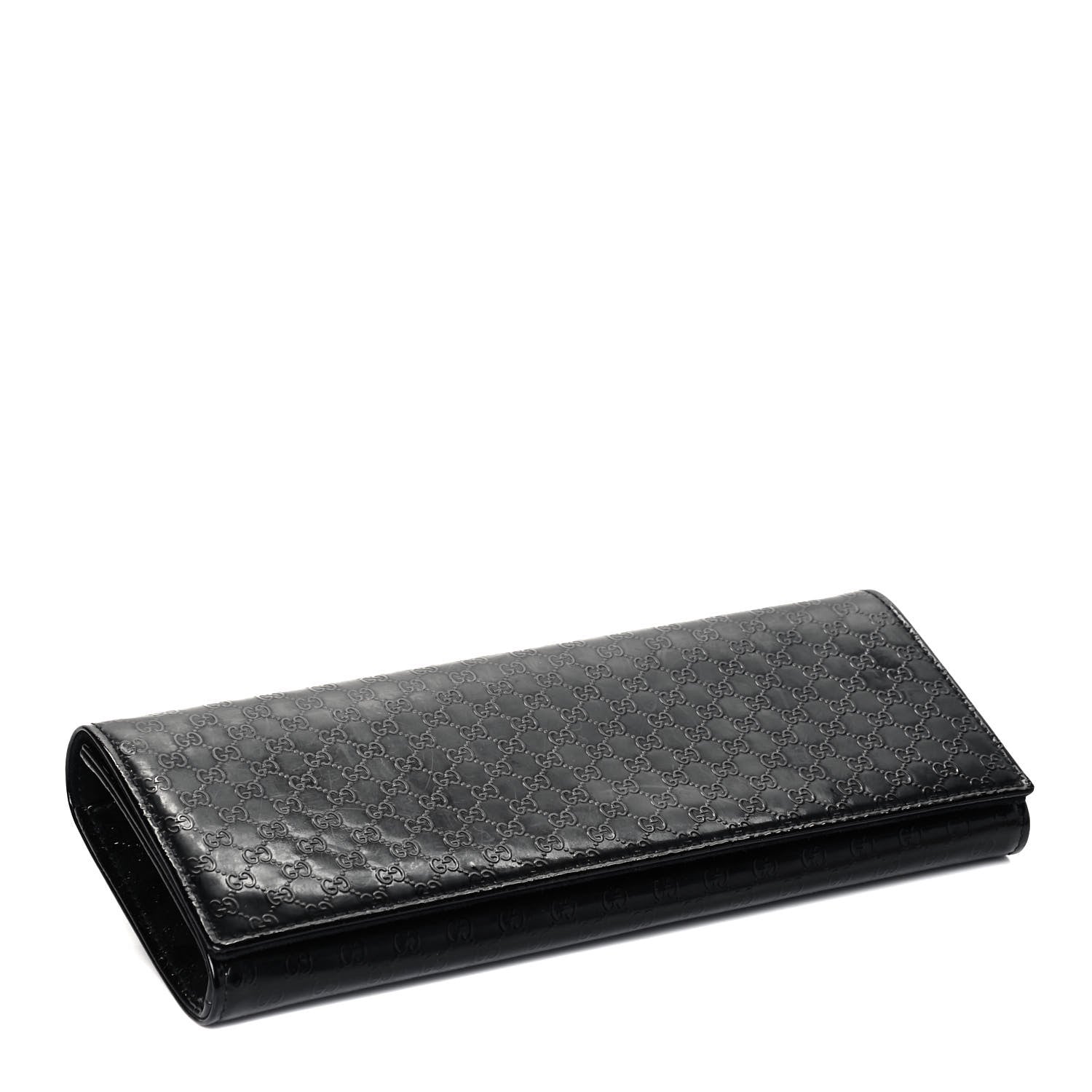 Gucci Patent Microguccissima Small Broadway Clutch Black 5 of 9