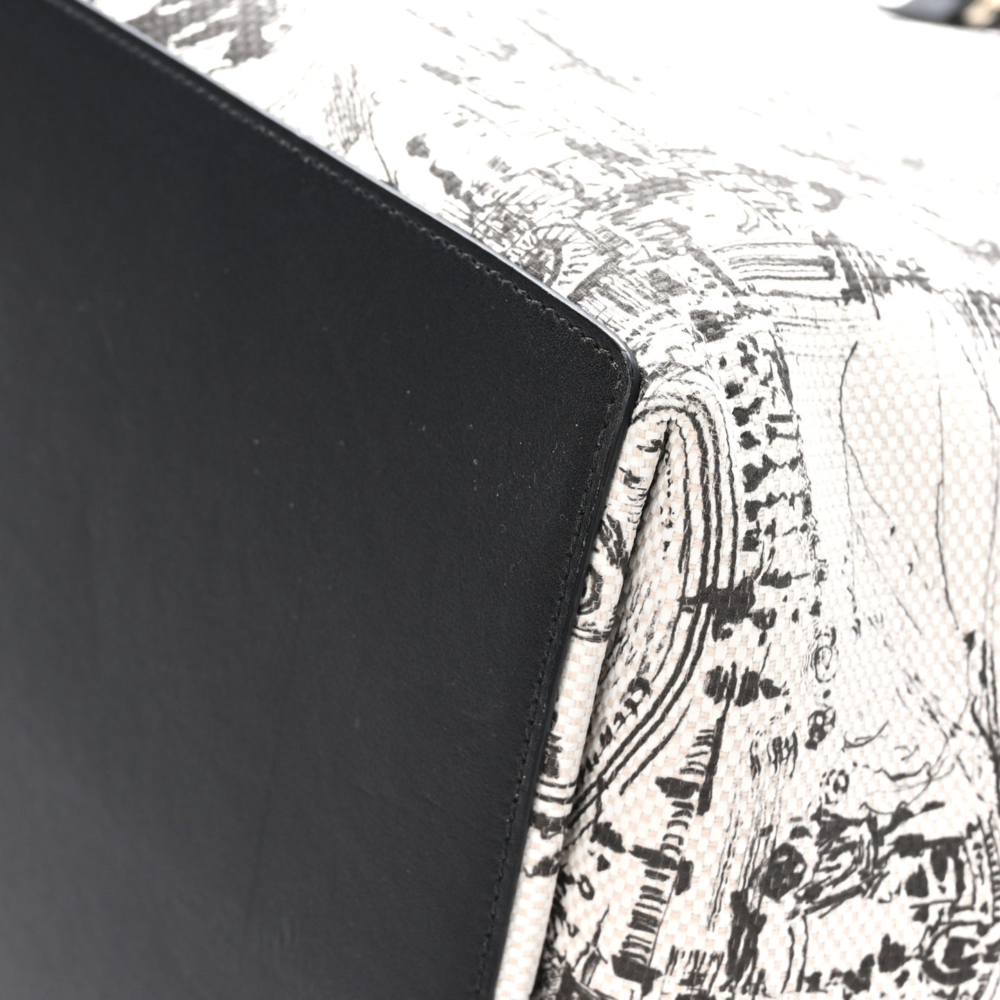 Canvas Large Paris Allover Large Toujours Latte Black