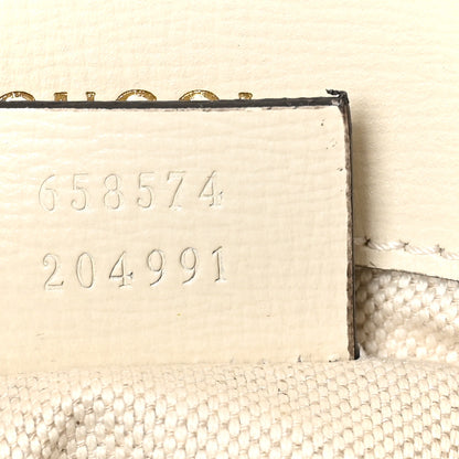 Gucci Azalea Calfskin Web Mini Horsebit 1955 Shoulder Bag Mystic White 7 of 10