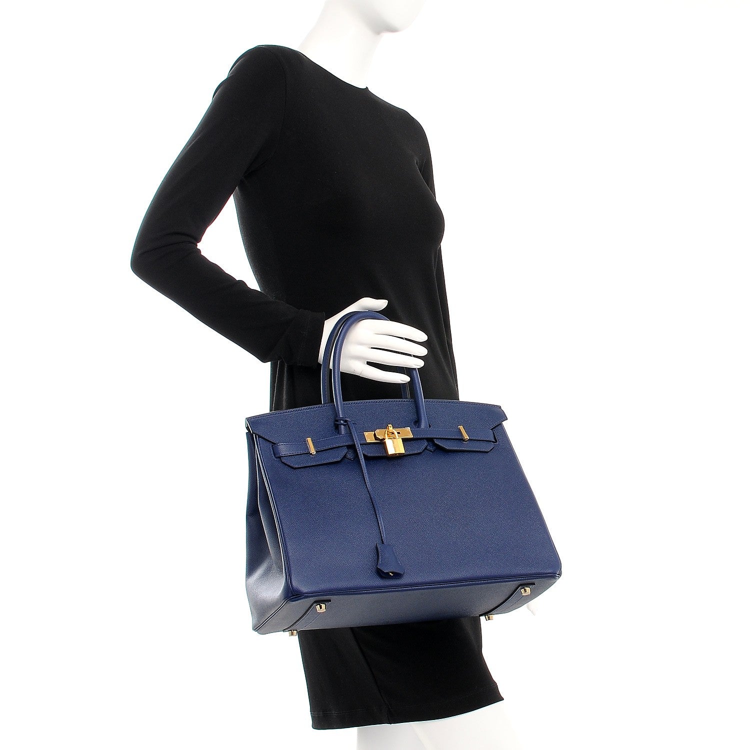 Hermes Epsom Birkin 35 Bleu Saphir 2 of 26