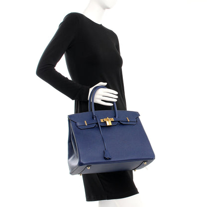 Hermes Epsom Birkin 35 Bleu Saphir 2 of 26